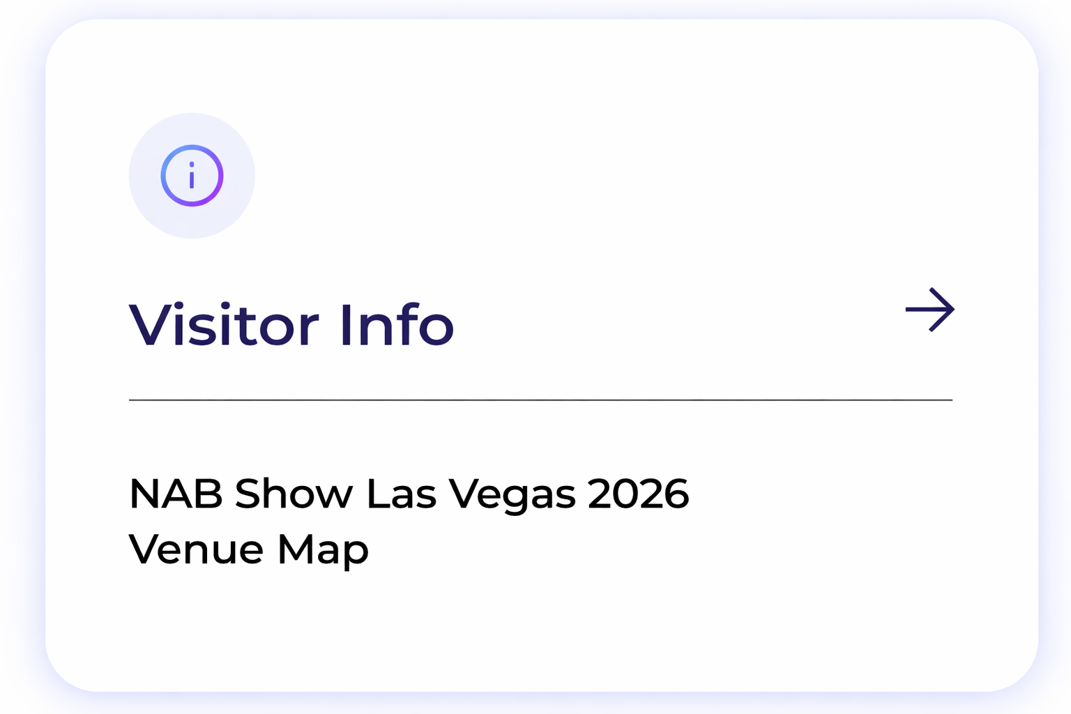 Visitor Info — NAB Show Las Vegas 2026 venue map