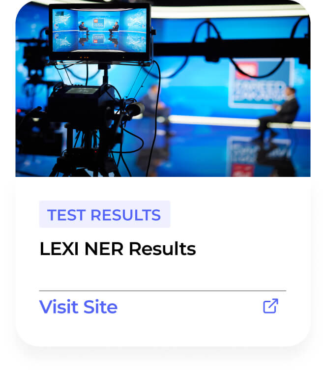 LEXI NER Captioning Accuracy Test Results